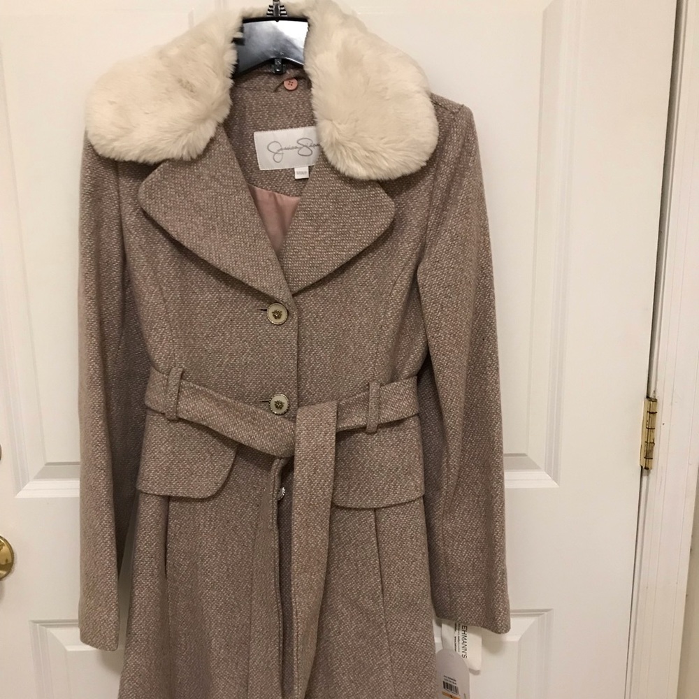 Jessica Simpson Fur Collar Coat